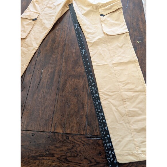 American Stitch Women's Size XL Nylon Cargo Utility Pants Joggers Khaki Yellow - Picture 10 of 12